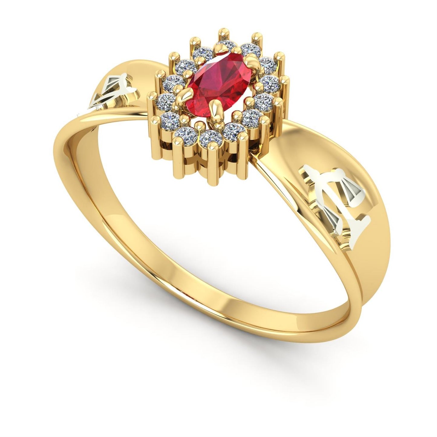 Anel de Formatura de Direito Sovereign Ouro 18k