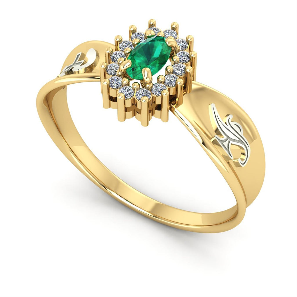 Anel de Formatura de Enfermagem Sovereign Ouro 18k