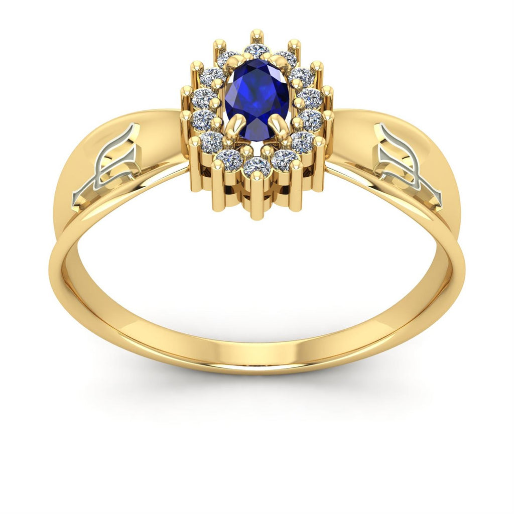 Anel de Formatura de Psicologia Sovereign Ouro 18k