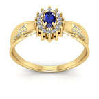 Anel de Formatura de Psicologia Sovereign Ouro 18k