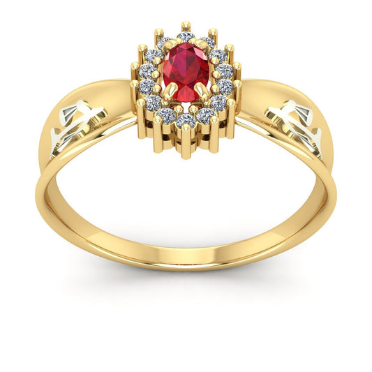 Anel de Formatura de Direito Sovereign Ouro 18k