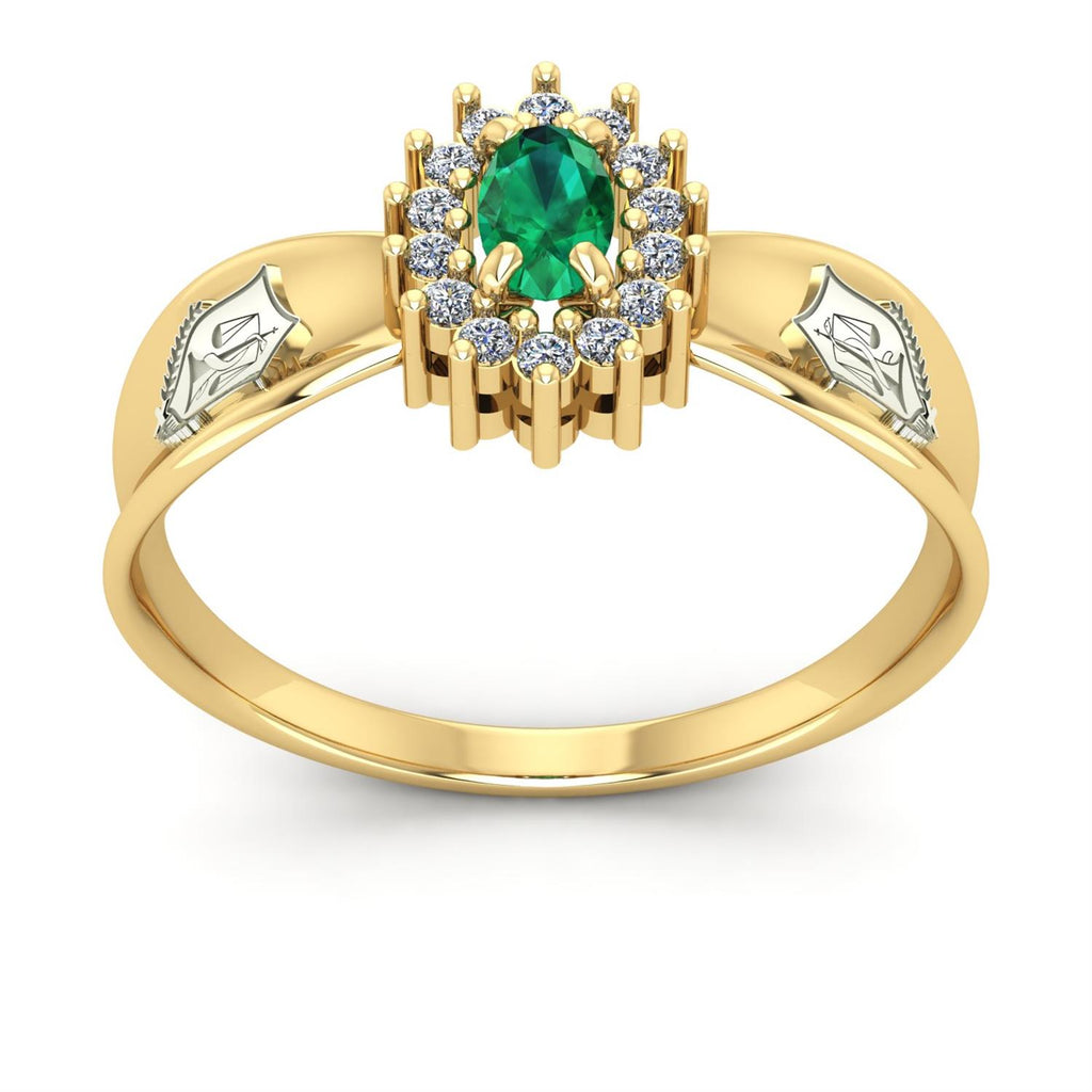 Anel de Formatura de Nutrição Sovereign Ouro 18k