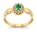 Anel de Formatura de Enfermagem Sovereign Ouro 18k