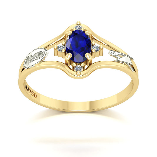 Anel de Formatura Engenharia Civil Star Ouro 18k