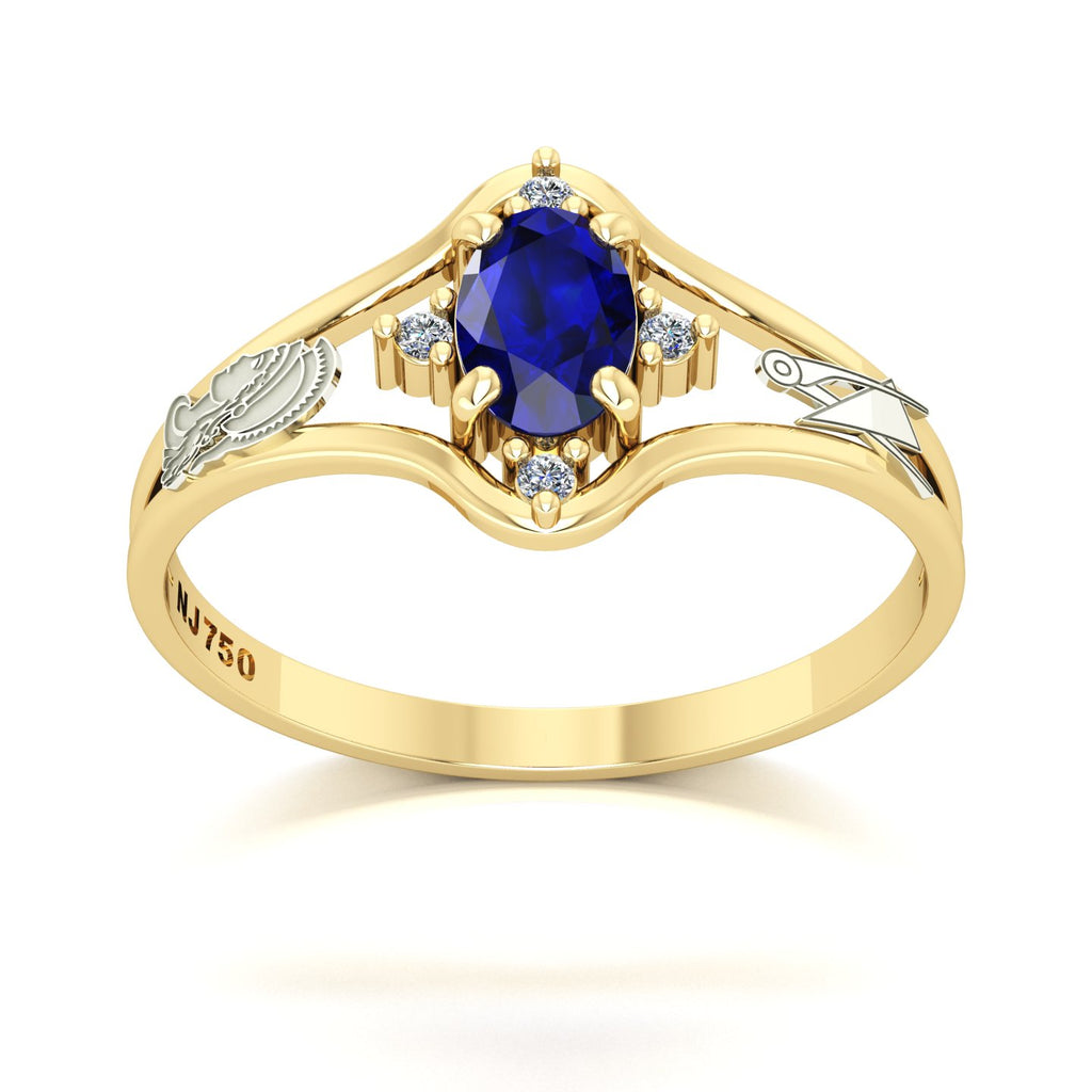 Anel de Formatura Engenharia de Produção Star Ouro 18k