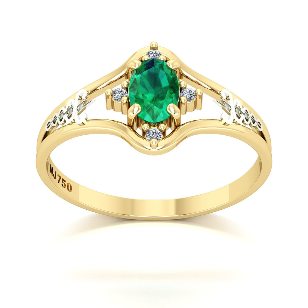 Anel de Formatura Fisioterapia Star Ouro 18k