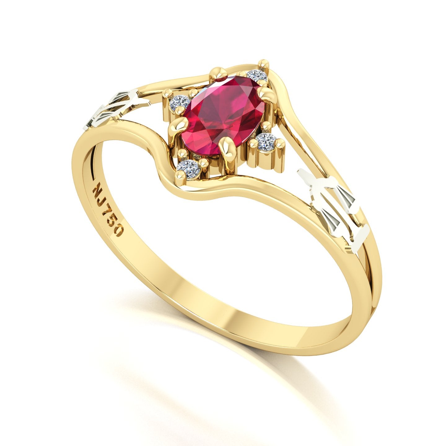 Anel de Formatura Direito Star Ouro 18k