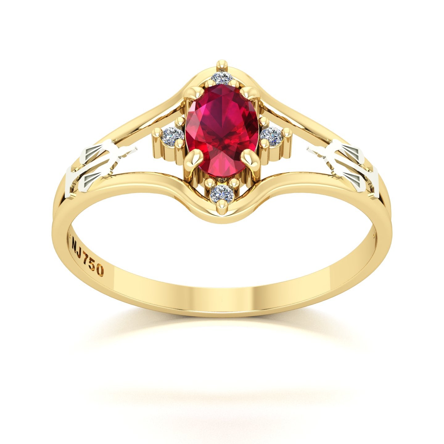 Anel de Formatura Direito Star Ouro 18k