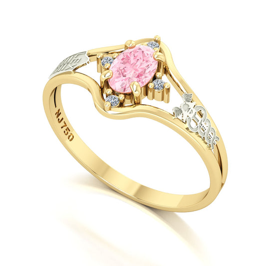 Anel de Formatura Ciências Contábeis Star Ouro 18k