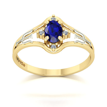 Anel de Formatura Psicologia Star Ouro 18k