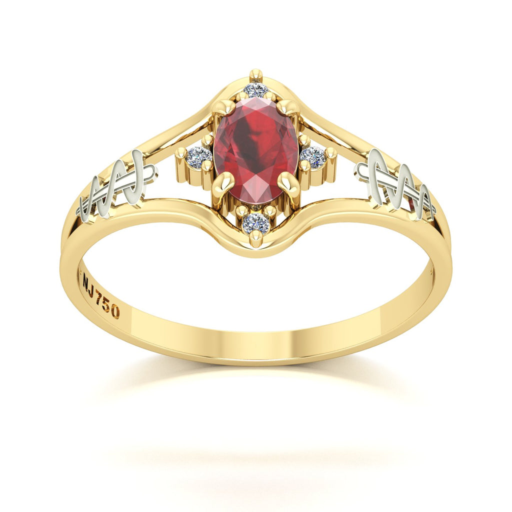 Anel de Formatura Odontologia Star Ouro 18k