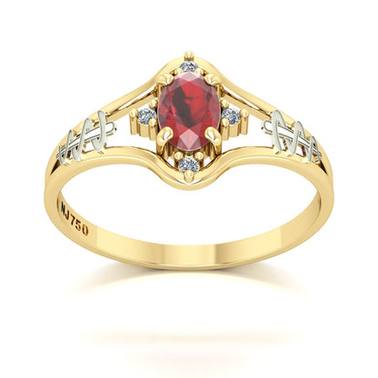 Anel de Formatura Odontologia Star Ouro 18k