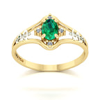 Anel de Formatura Medicina Star Ouro 18k