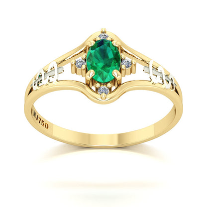Anel de Formatura Medicina Star Ouro 18k