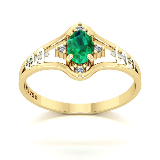 Anel de Formatura Medicina Star Ouro 18k