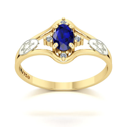 Anel de Formatura Engenharia Agronômica Star Ouro 18k