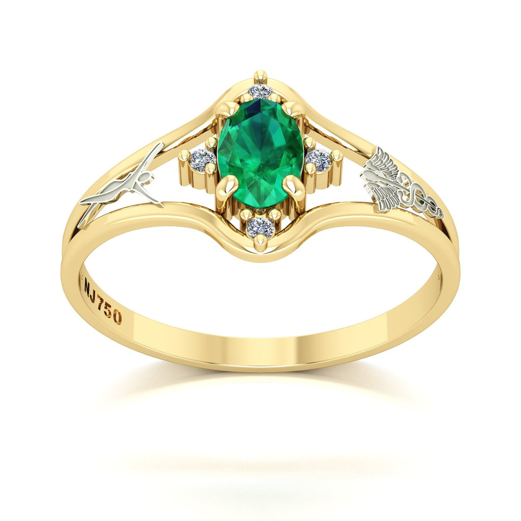 Anel de Formatura Estética Star Ouro 18k