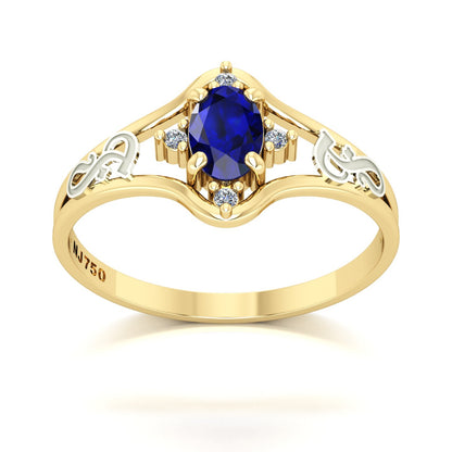 Anel de Formatura Fonoaudiologia Star Ouro 18k