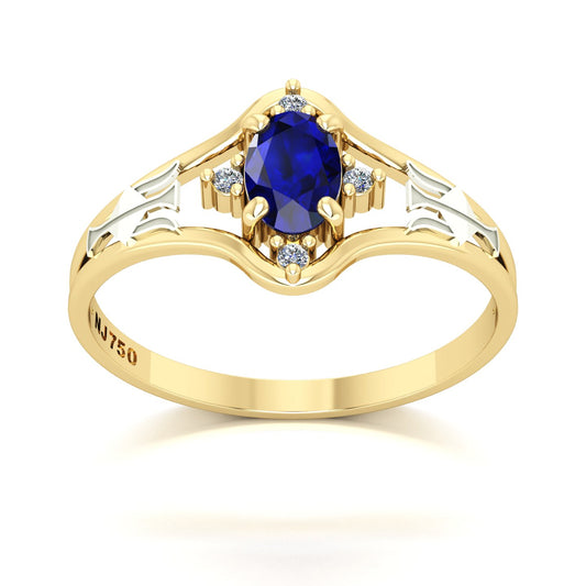 Anel de Formatura Recursos Humanos Star Ouro 18k