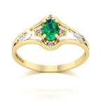 Anel de Formatura Enfermagem Star Ouro 18k