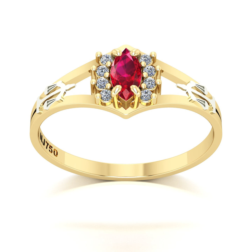 Anel de Formatura Direito Virtus Ouro 18k