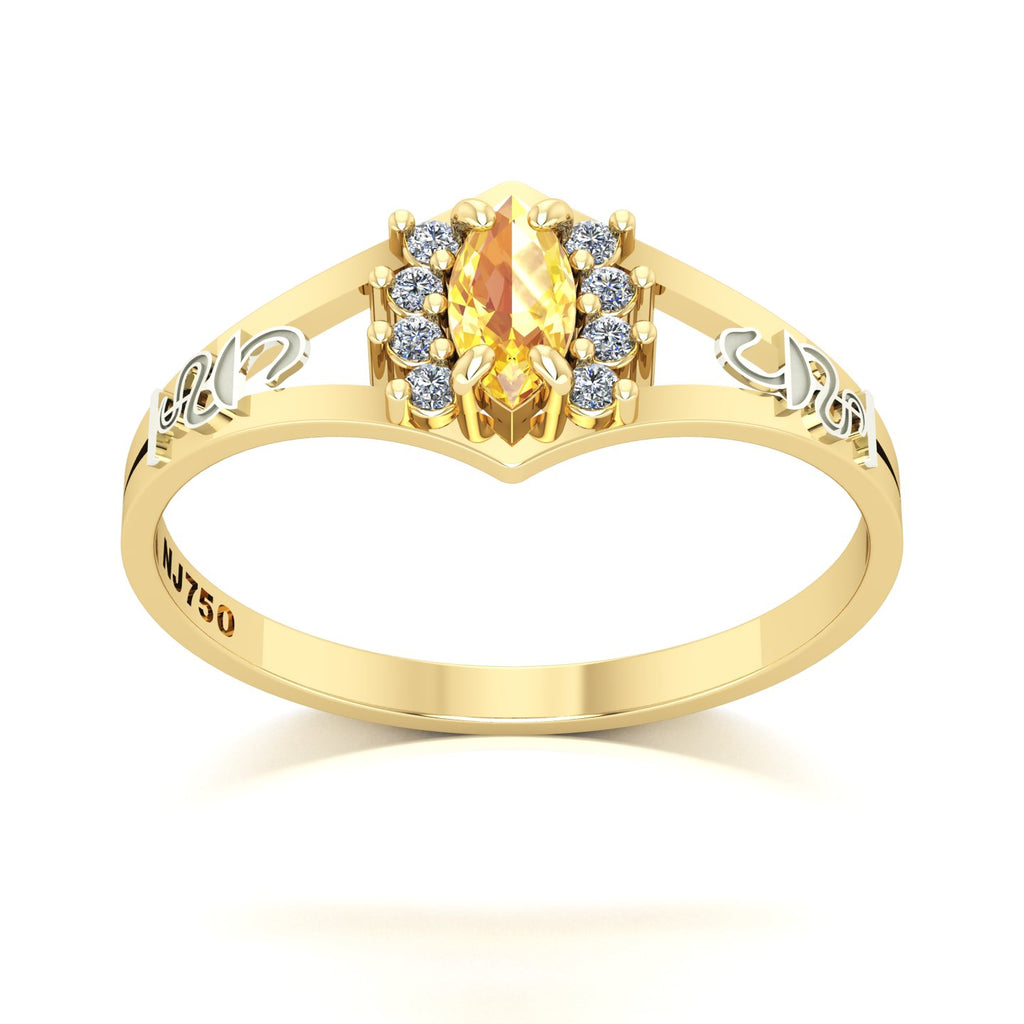 Anel de Formatura Farmácia Virtus Ouro 18k