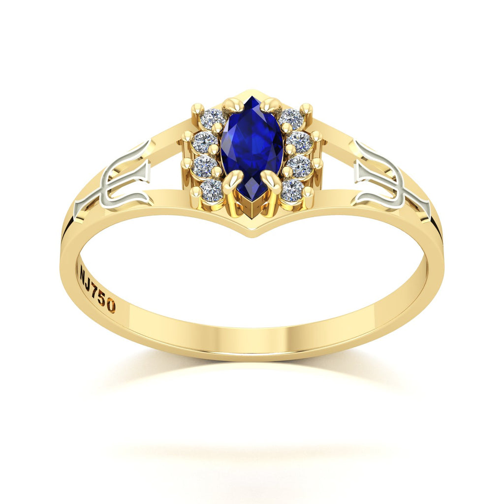 Anel de Formatura Psicologia Virtus Ouro 18k