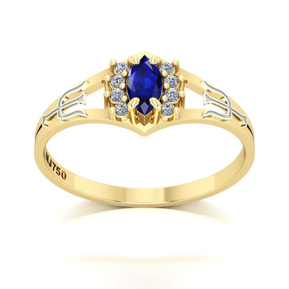 Anel de Formatura Psicologia Virtus Ouro 18k