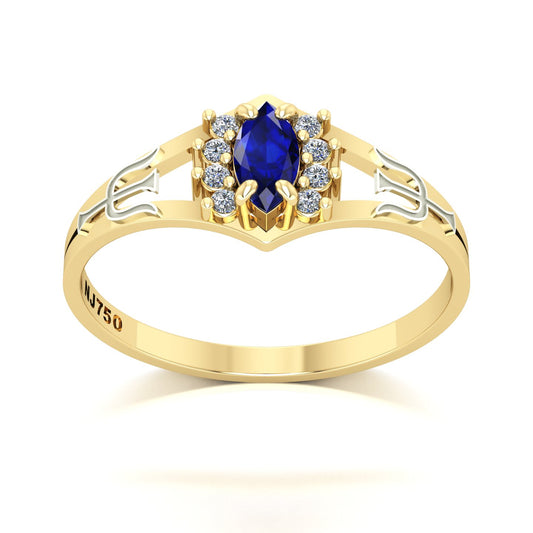 Anel de Formatura Psicologia Virtus Ouro 18k