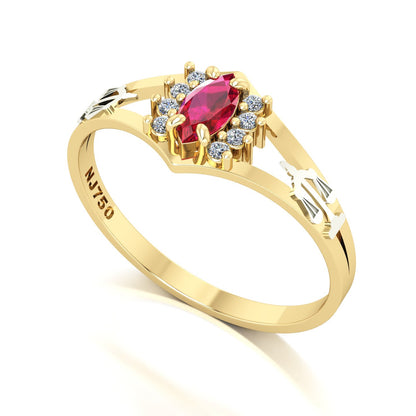 Anel de Formatura Direito Virtus Ouro 18k