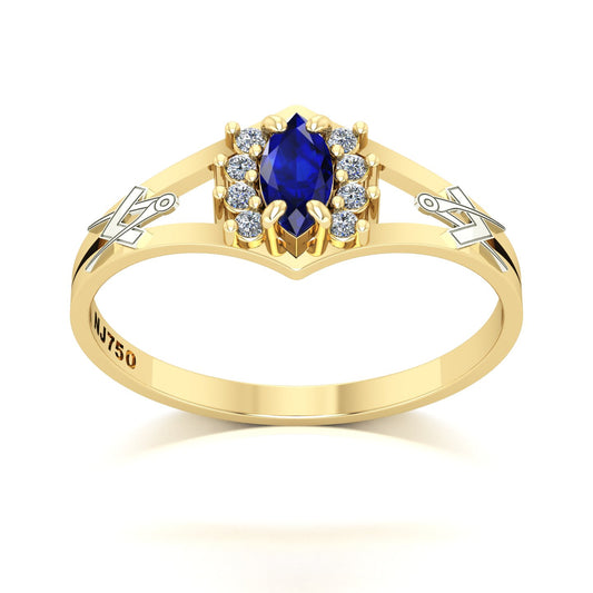 Anel de Formatura Arquitetura Virtus Ouro 18k