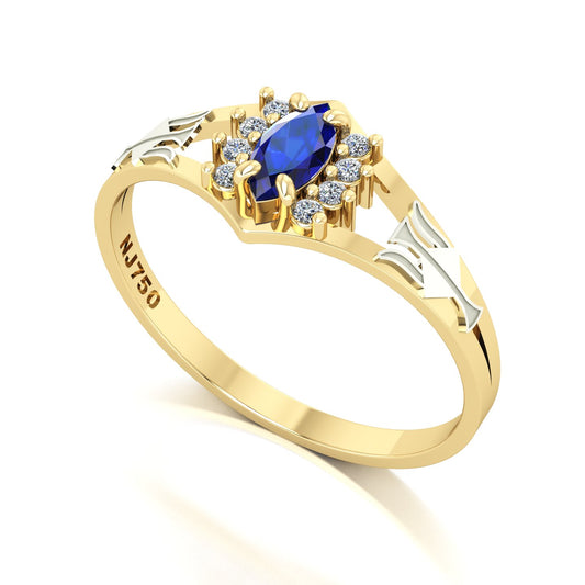 Anel de Formatura Recursos Humanos Virtus Ouro 18k
