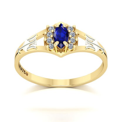 Anel de Formatura Recursos Humanos Virtus Ouro 18k