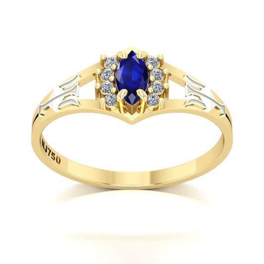 Anel de Formatura Recursos Humanos Virtus Ouro 18k