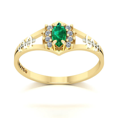 Anel de Formatura Medicina Virtus Ouro 18k