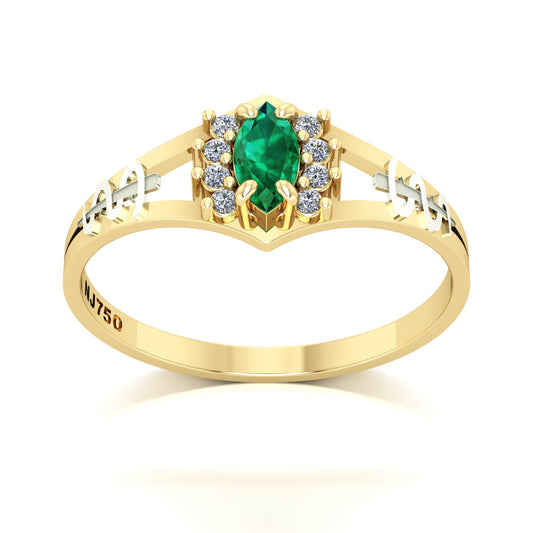 Anel de Formatura Medicina Virtus Ouro 18k