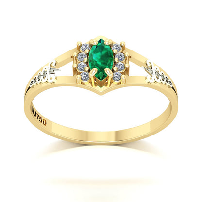Anel de Formatura Fisioterapia Virtus Ouro 18k