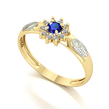 Anel de Formatura de Engenharia e Comércio Exterior Evermore Ouro 18k