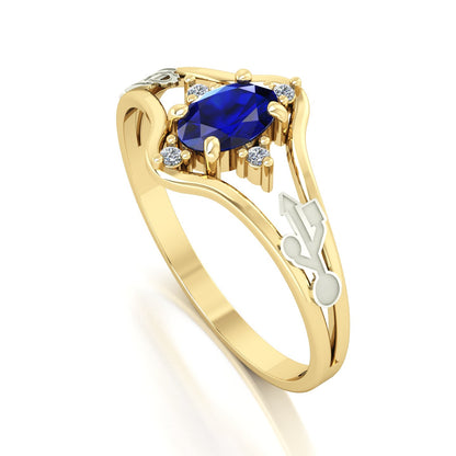 Anel de Formatura Tecnologia da Informação Star Ouro 18k