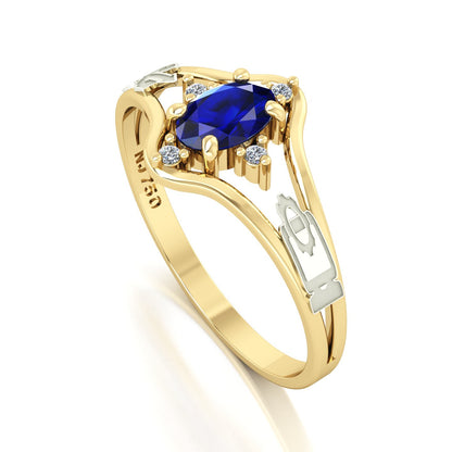 Anel de Formatura Tecnologia da Informação Star Ouro 18k