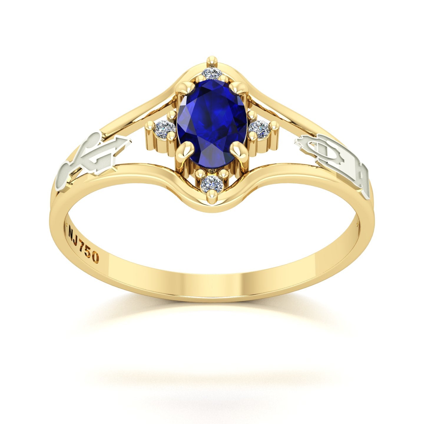 Anel de Formatura Tecnologia da Informação Star Ouro 18k