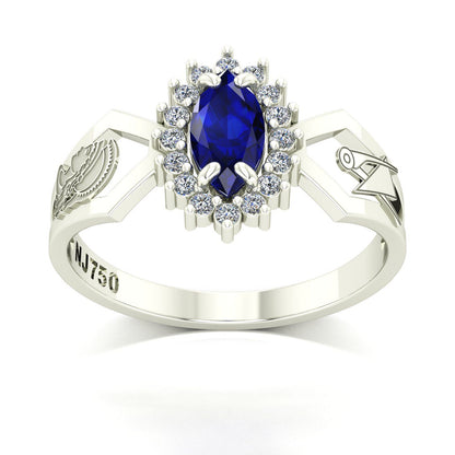 Anel de Formatura de Engenharia de Produção Lovely V Ouro 18k