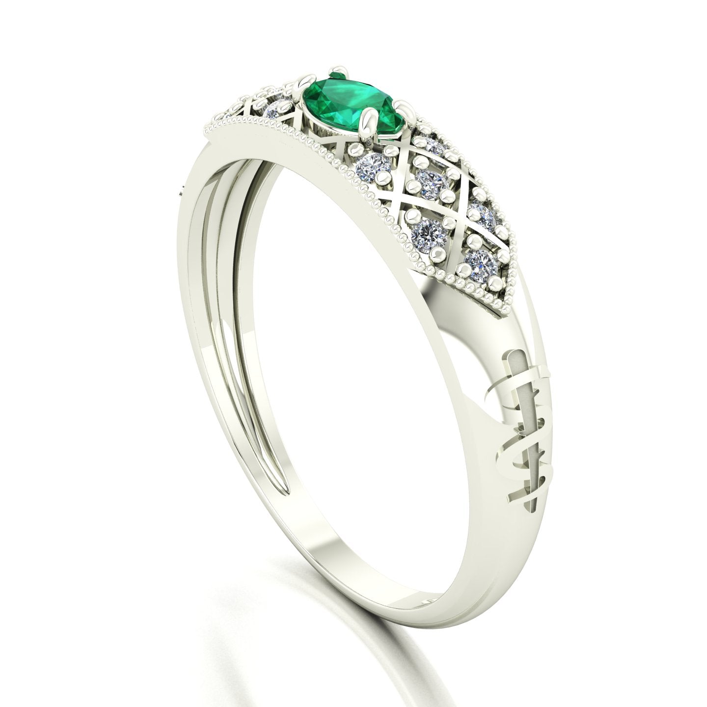 Anel de Formatura de Medicina Classic Ouro 18k