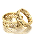 Par de Alianças Personalizadas em Ouro 18k