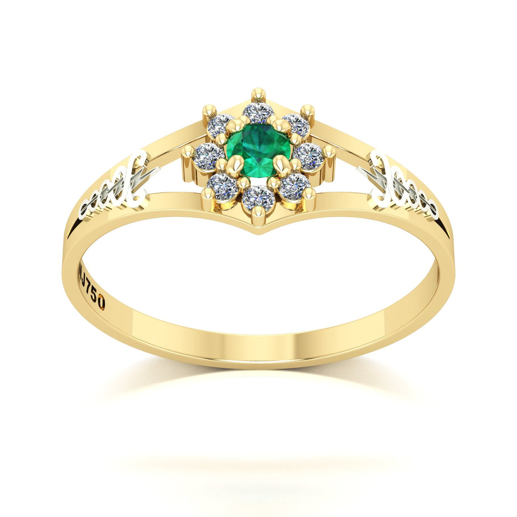 Anel de Formatura Fisioterapia Zenith Ouro 18k