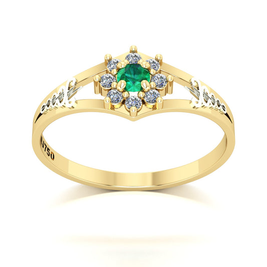 Anel de Formatura Fisioterapia Zenith Ouro 18k
