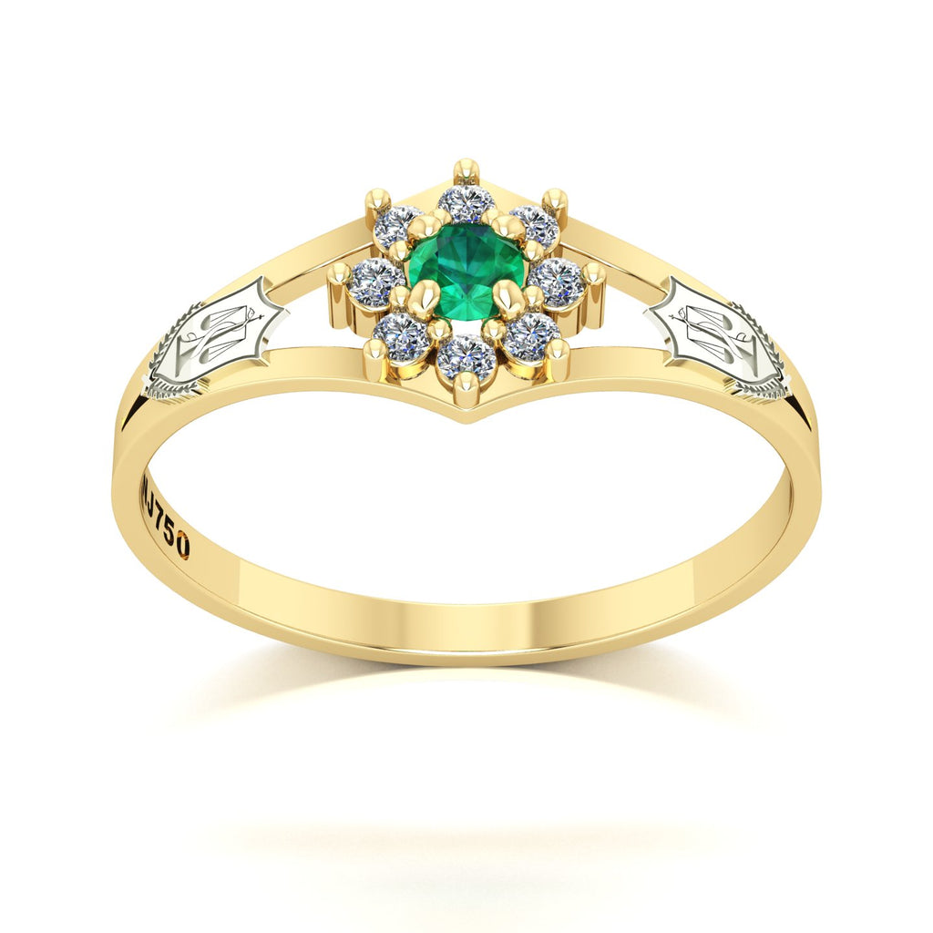 Anel de Formatura Nutrição Zenith Ouro 18k