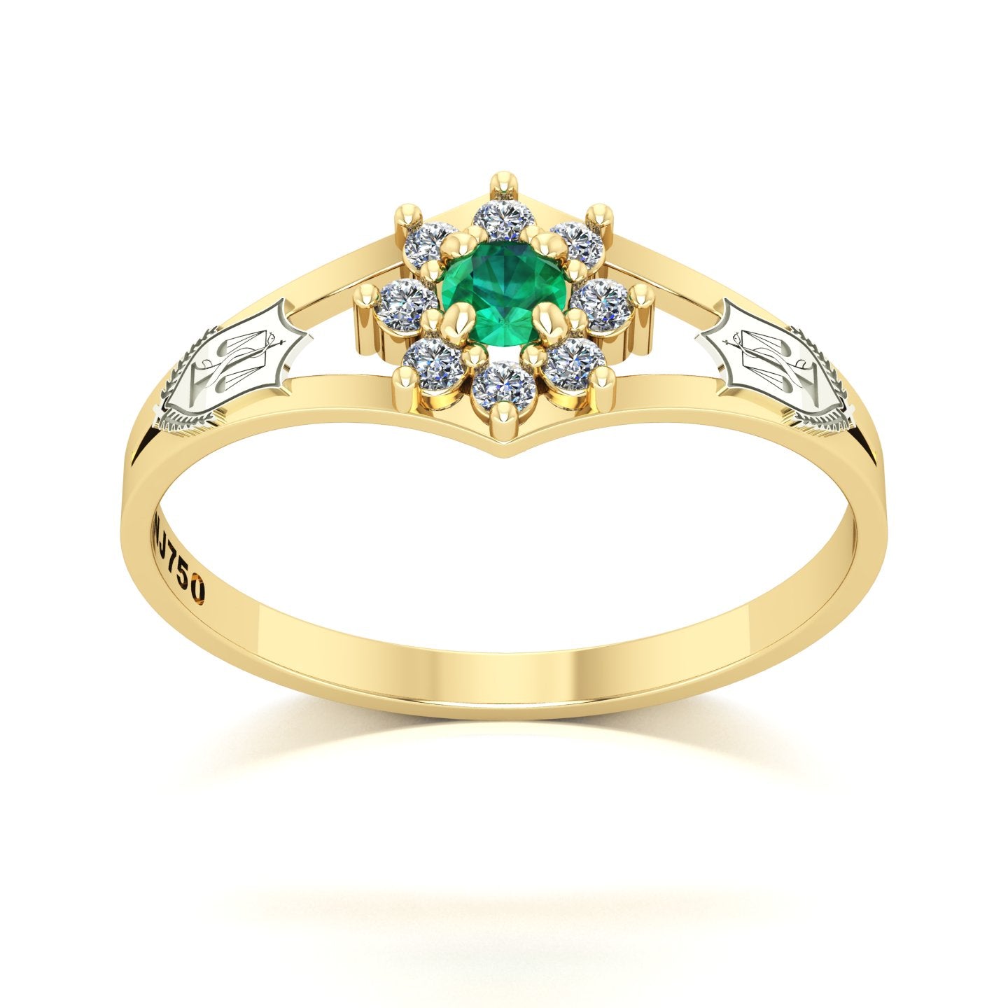 Anel de Formatura Nutrição Zenith Ouro 18k