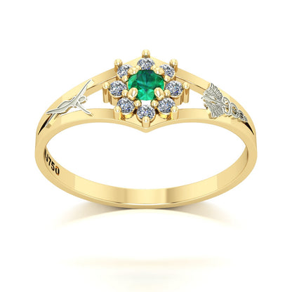 Anel de Formatura Estética Zenith Ouro 18k