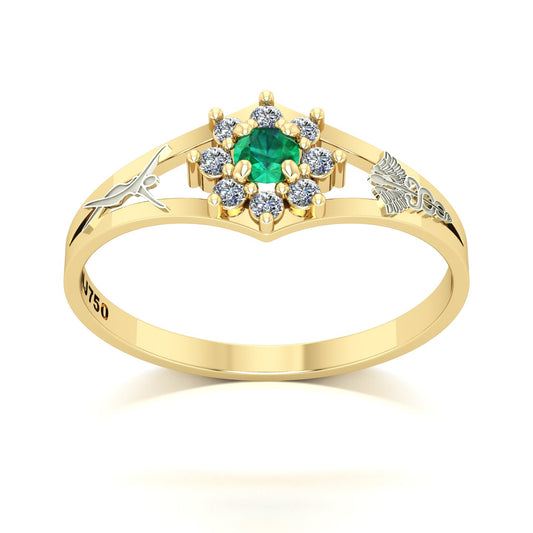 Anel de Formatura Estética Zenith Ouro 18k